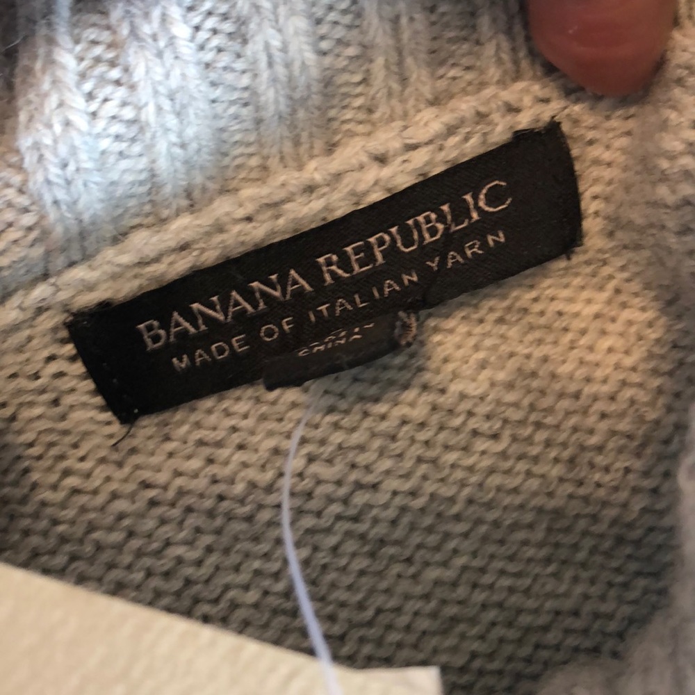 COPY - Italian merino blend  yarn grey sweater - Picture 4 of 8